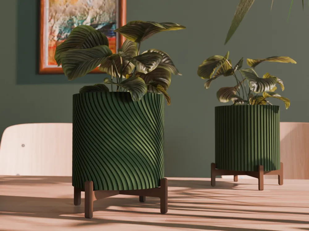 2024-04-02_c47ae6b1f52fa Twisted Vase Mode Planter - Image 1