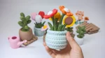 Knitted Tulip Flowers - Image 2