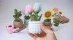 Knitted Tulip Flowers - Image 3